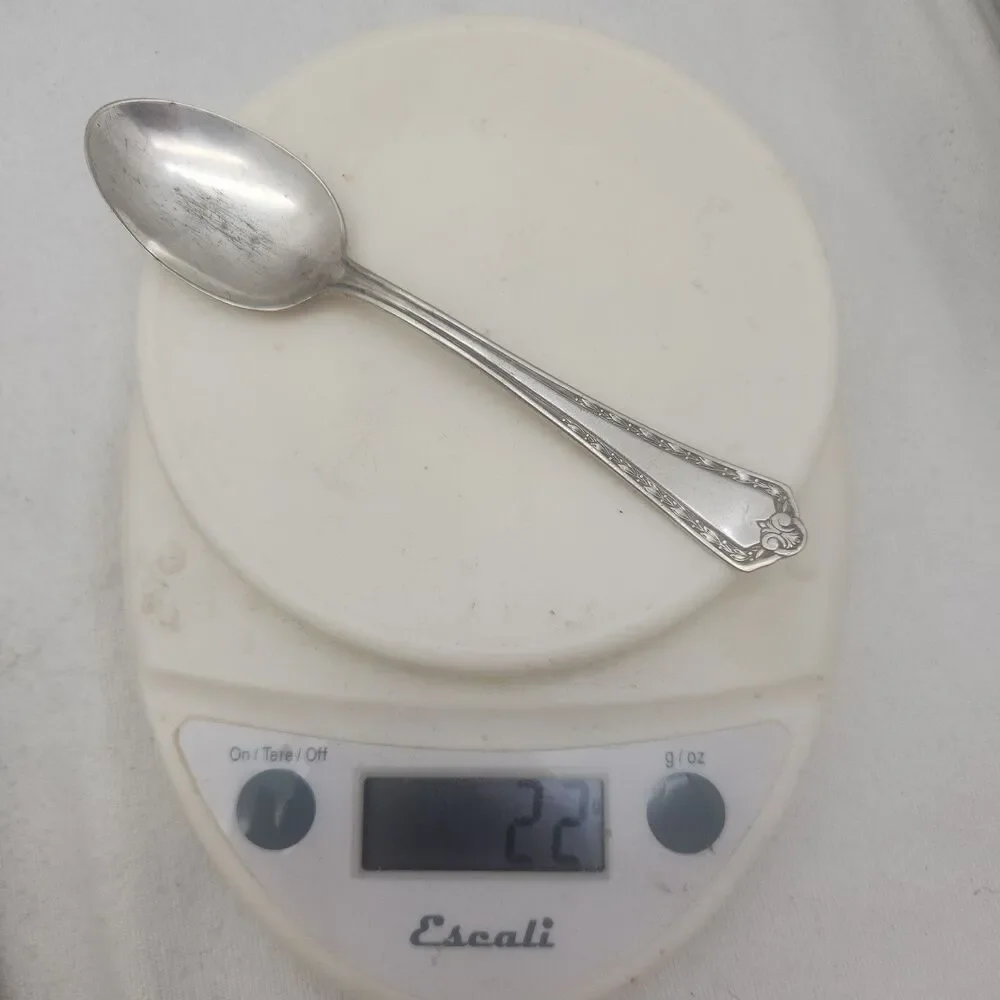 Silverplate WM Rogers And Son AA HAMPDEN Teaspoon Silverware Flatware 12 28 1915